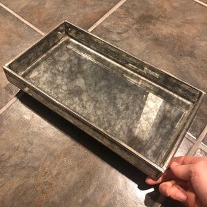 Decorative Mirrored Rectangular Tray
